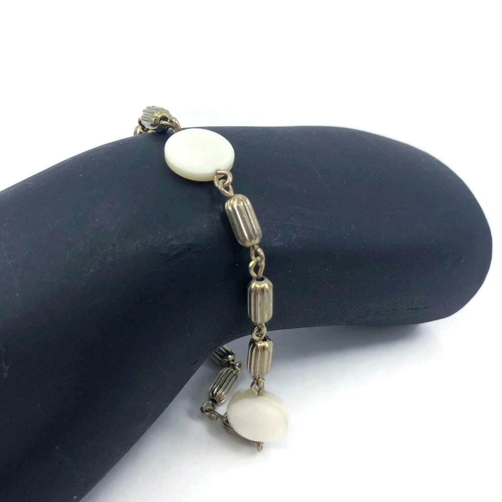 Vintage Mother of Pearl Link Bracelet